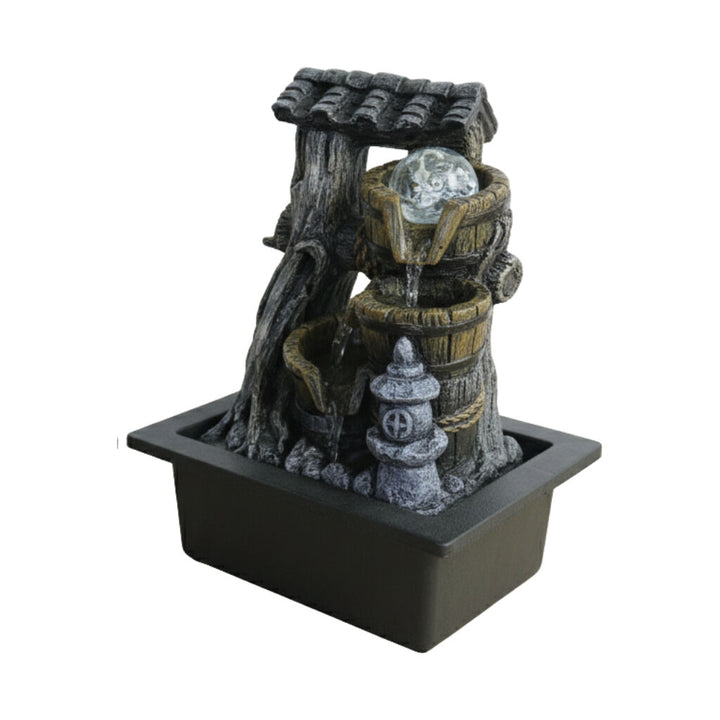 Willow &amp; Silk Water Feature Fountain Fortune Well 23x18x27cm