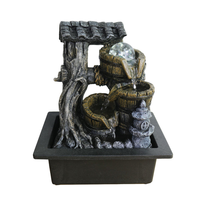 Willow &amp; Silk Water Feature Fountain Fortune Well 23x18x27cm