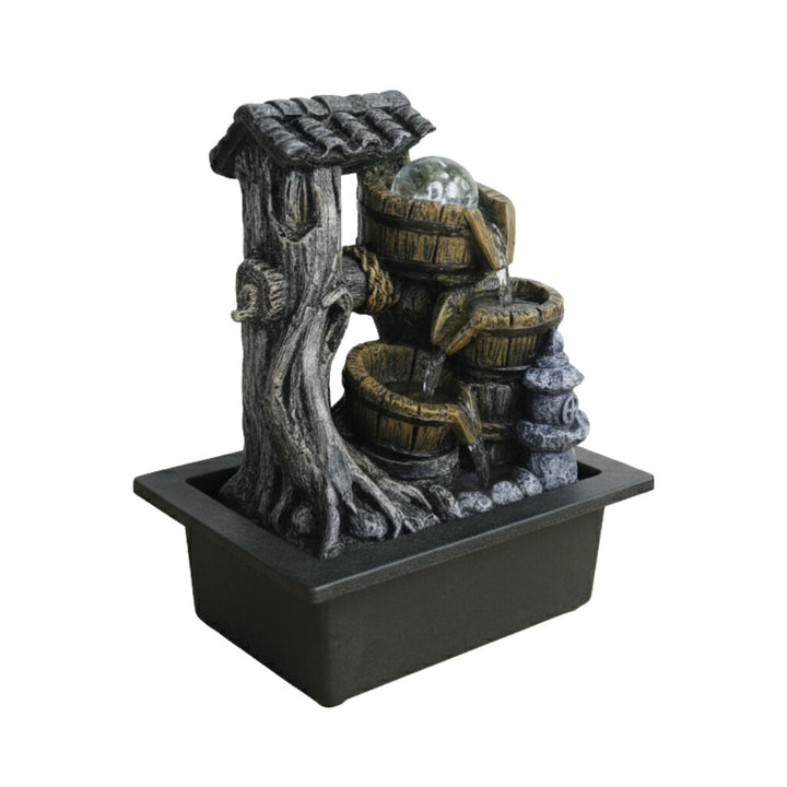 Willow &amp; Silk Water Feature Fountain Fortune Well 23x18x27cm