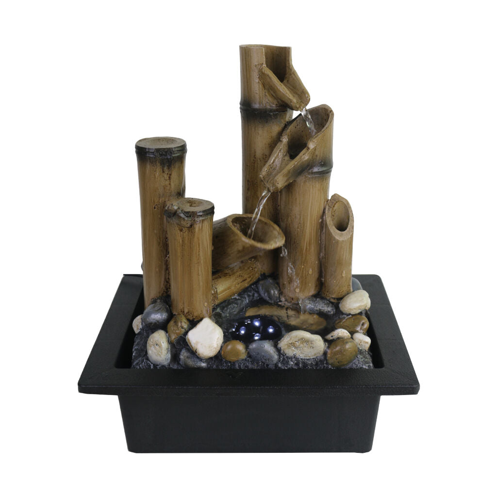 Willow &amp; Silk Water Feature Fountain Bamboo Odoshi 23x18x27cm
