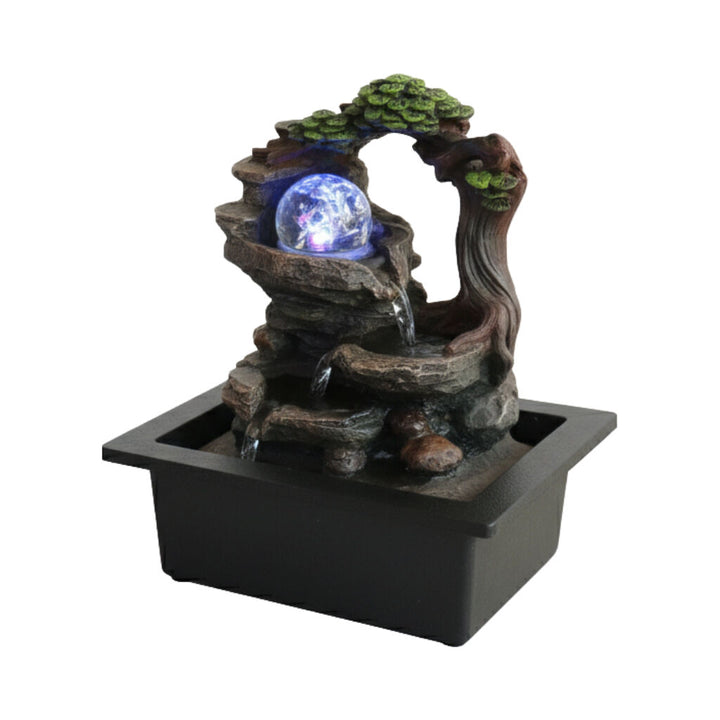 Willow &amp; Silk Water Feature Fountain Stony Tree 23x18x26cm