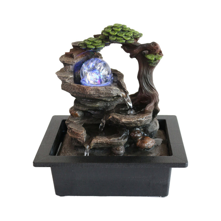 Willow &amp; Silk Water Feature Fountain Stony Tree 23x18x26cm
