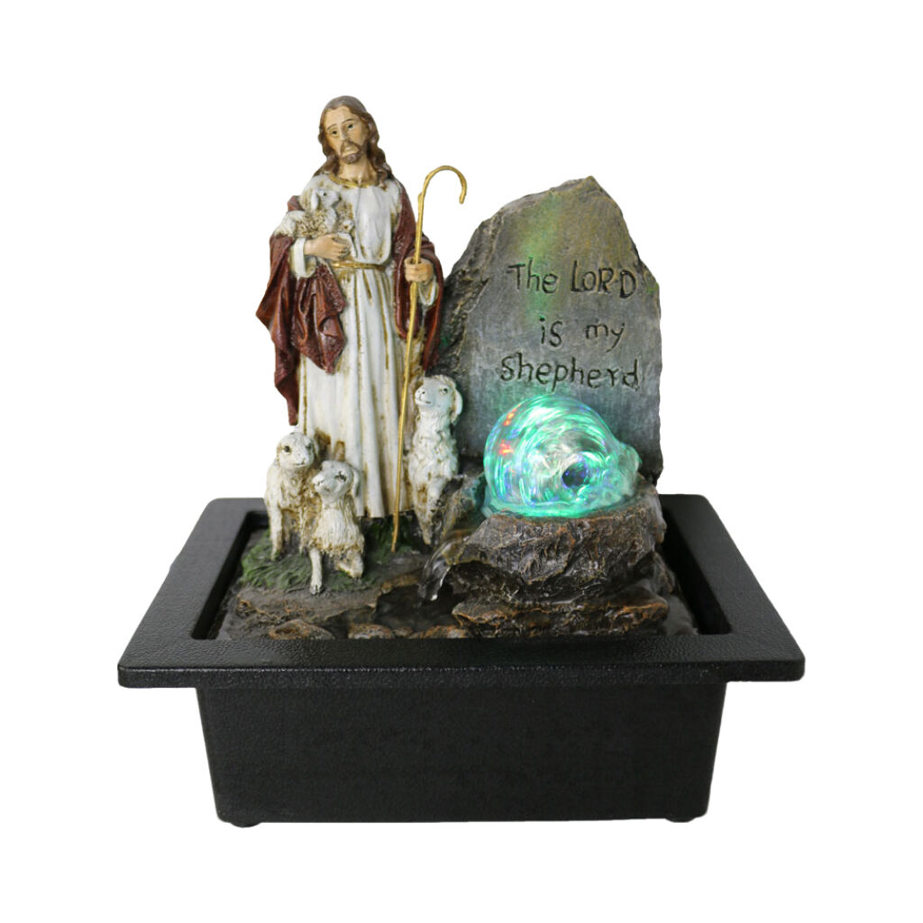 Willow &amp; Silk Water Feature Fountain Psalm 23 23x18x26cm