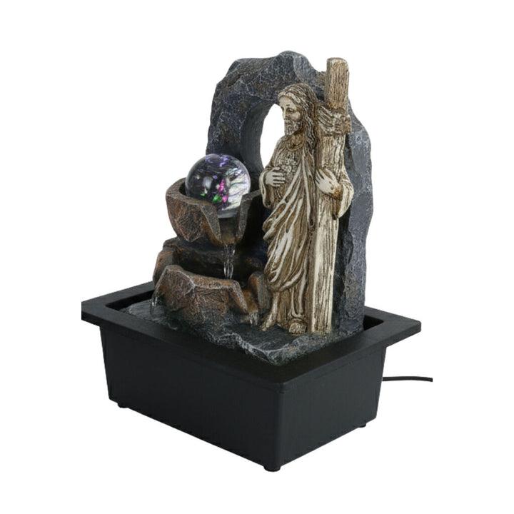 Willow &amp; Silk Water Feature Fountain Son Of God 24x18x27cm