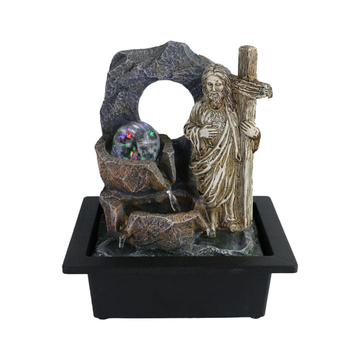 Willow &amp; Silk Water Feature Fountain Son Of God 24x18x27cm